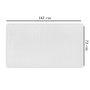 Mijölnir Toalla de Baño Algodón 100% Blanco 76x142 cm 500 gr/m²